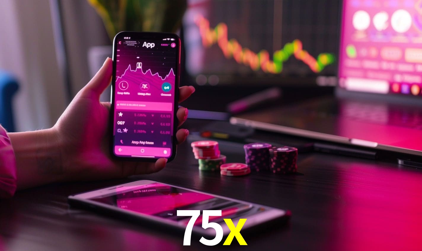 Comparação APP mobile vs versão web da 75x